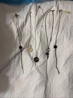 Lucky Brand Mixed-Metal and Black Pendant Necklace Set
